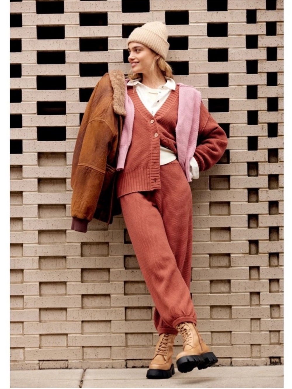 free people hailee cardi set
